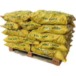 25 x 20kg Packs Hotmax 100% Natural Recycled Wood Dust Stove BBQ Burner Fuel Log Briquettes