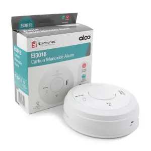 Aico Ei3018 Wired Carbon monoxide Alarm with 10-year sealed battery