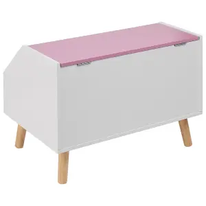 Beliani Modern Storage Cabinet Pink CASPER