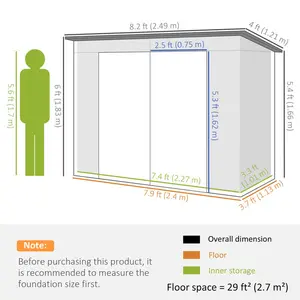 Garden Storage Shed Green