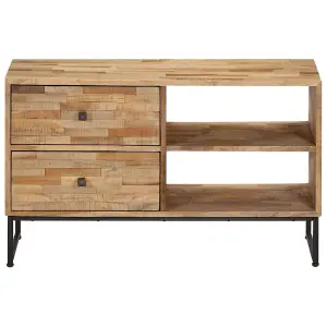 Berkfield TV Cabinet Reclaimed Teak Wood 90x30x55 cm