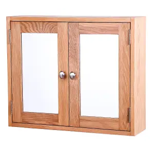 Hallowood Furniture Waverly Oak Two Door Bathroom Cabinet