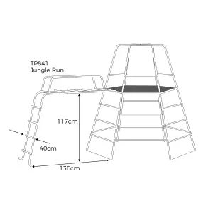 TP Metal Climbing Frame Jungle Run