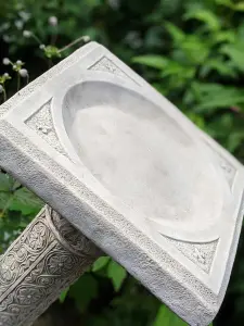 Roman Design Highly Detailed Birdbath