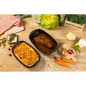 Kuhn Rikon Easy Glass Non-Stick 2.2L and 4.3L Roasting Dish, 37.5 x 22 x 14cm