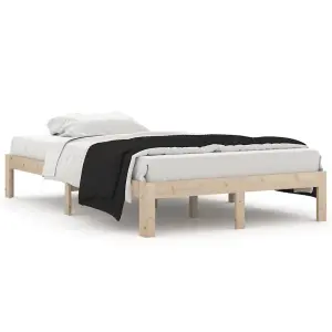 Berkfield Bed Frame Solid Wood Pine 120x200 cm