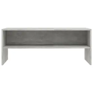 Berkfield TV Cabinet Concrete Grey 100x40x40 cm Engineered Wood