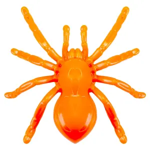 Light Up Spider with Suction Halloween Party, Trick or Treat  Orange