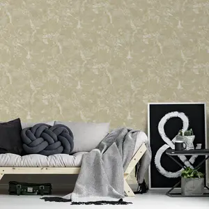 Grandeco Astoria Liquid Marble Textured Wallpaper, Cream