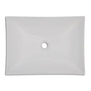 Bathroom Ceramic Porcelain Sink Art Basin White High Gloss