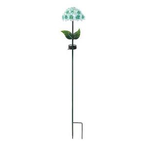 26 LED Hydrangea Garden Stake Lights - Flower Decorative Lighting - Solar Powered - Waterproof - Rechargeable - Easy To Install