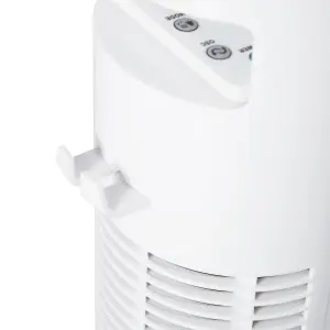 HOMCOM 30 Inch LED Tower Fan 70 degree Oscillation 3 Speed 3 Mode White