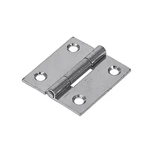 TIMCO Butt Hinges Fixed Pin (1838) Steel Silver - 38 x 34