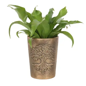 Lisa Parker Tree of Life Plant Pot Bronze (One Size)