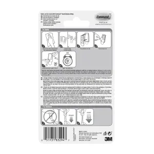 3M Command Micro White Hook (Holds)225g, Pack of 3