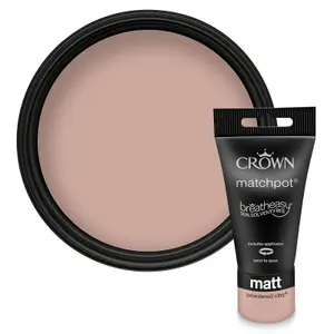 Crown Breatheasy Powdered clay Matt Emulsion paint, 40ml