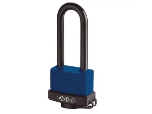 ABUS Mechanical 70Ib/50Mm Aqua Safe Brass Padlock 80Mm Long Shackle Carded