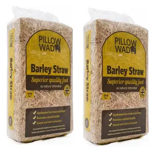 3 Bags 2kg Un-Chopped Soft Barley Straw Bedding For Animals Retains Nutrition Ideal For Chickens, Rabbits & Tortoise