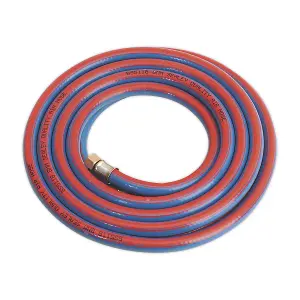 Sealey Air Hose 5m x 8mm with 1/4"BSP Unions Extra-Heavy-Duty