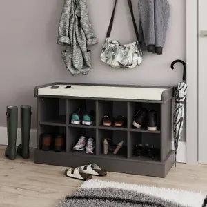 GFW Kempton Open Shoe Bench Grey