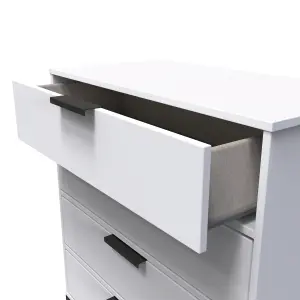 Madrid 4 Drawer Chest in White Matt (Ready Assembled)