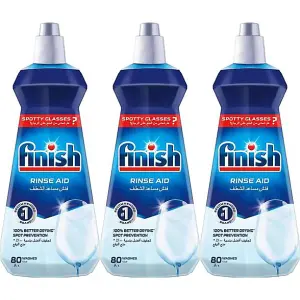 Finish Rinse Aid  Original 400ml (Pack of 3)