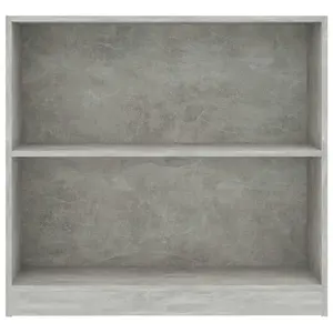 Berkfield Bookshelf Concrete Grey 80x24x75 cm Engineered Wood