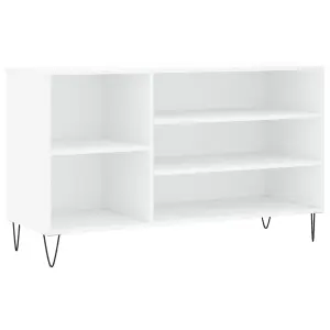 Berkfield Shoe Cabinet White 102x36x60 cm Engineered Wood