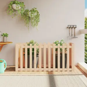 Berkfield Garden Raised Bed with Fence Design 150x50x70 cm Solid Wood Pine