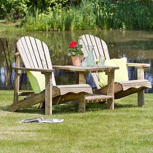 Zest Lily Wooden Relax Double Seat Garden Double Chair Bench