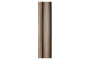 Fuse Acoustic Wooden Wall Panel in Walnut Effect, 2.4m x 0.6m