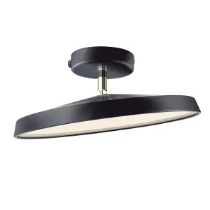 Nordlux DFTP Kaito 2 Pro 30 Indoor Living Dining Kitchen Bedroom Ceiling Light In Black (Diam) 30cm