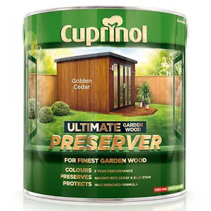 Cuprinol Ultimate Garden Wood Preserver 1L All Colours Golden Cedar