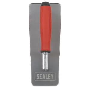 Sealey Stainless Steel 240mm Venetian Trowel Rubber Handle Soft Grip T8012