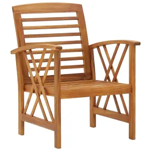 Berkfield Garden Chairs 2 pcs Solid Acacia Wood