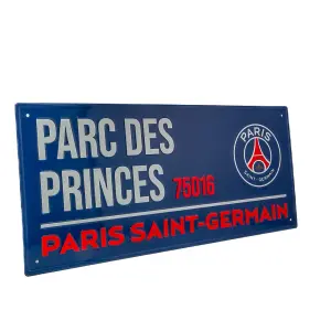 Paris Saint Germain FC Parc Des Princes 75016 Street Sign Plaque Blue/White/Red (One Size)