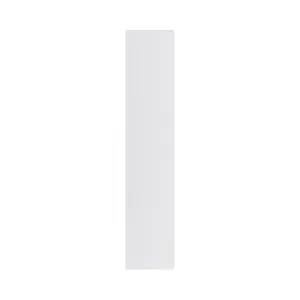 GoodHome Garcinia Integrated handle Gloss light grey Highline Cabinet door (W)150mm (H)715mm (T)19mm