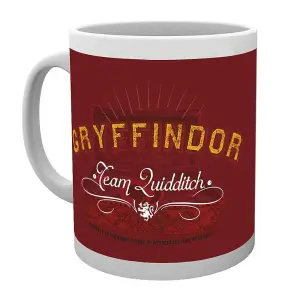 Harry Potter Gryffindor Quidditch 300ml Mug Red/White/Yellow (One Size)