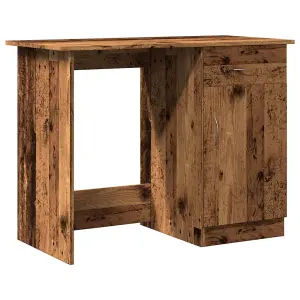 Berkfield Desk Old Wood 100x50x76 cm Engineered Wood