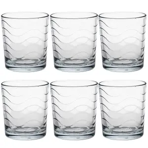 Queensway Home & Dining Height 9cm Scotch Height 9cm Scotch Whiskey Glasses Spirits Water Bourbon Glass Drinking Tumblers Gift Set