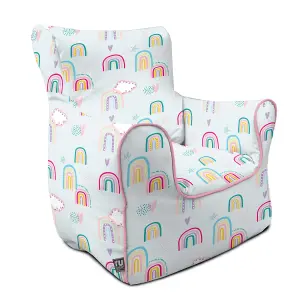 rucomfy Printed Indoor Rainbow Sky Children's Chair Beanbag