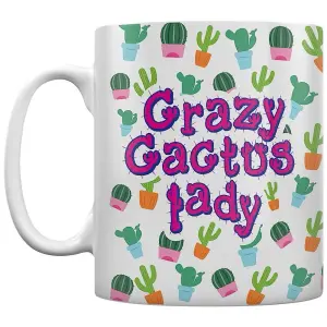 Grindstore Crazy Cactus Lady Mug White (One Size)