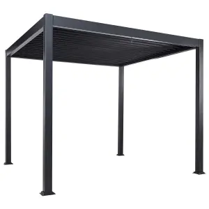 Beliani Modern Pergola Black FORNOLI