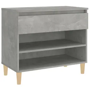 Berkfield Shoe Cabinet Concrete Grey 70x36x60 cm Engineered Wood