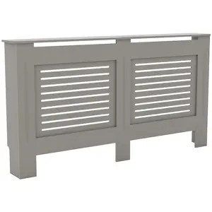 Vida Designs Milton Large Grey MDF Radiator Cover