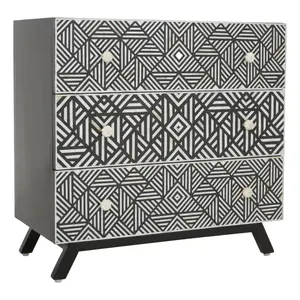 Fusion Bone Monochrome Chest of drawers