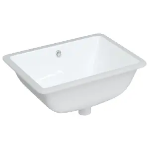 Bathroom Sink White 52x38.5x19.5 cm Rectangular Ceramic