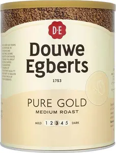 Douwe Egberts Pure Gold Instant Coffee Tin Medium Roast 750 G