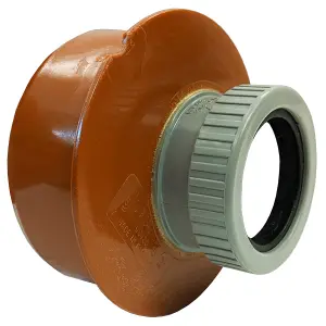 Pipe Adaptor Coupling 110mm to 50mm Terracotta uPVC Reducer Fitting