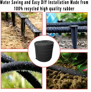 Transform Your Plant Watering 100m Aqua Drop Soaker Hose Drip Pipe-Premium Recycled Rubber LowWater Usage and Efficient Irrigation